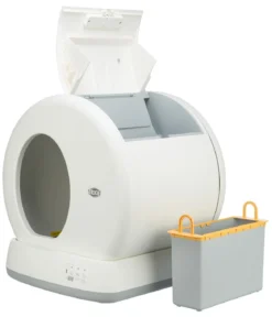 Trixie Selbstreinigende Katzentoilette, weiß, ca. B53/H55/T52 cm