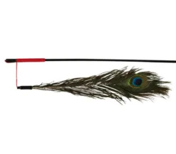 Trixie Spielangel mit Pfauenfeder, ca. L47 cm