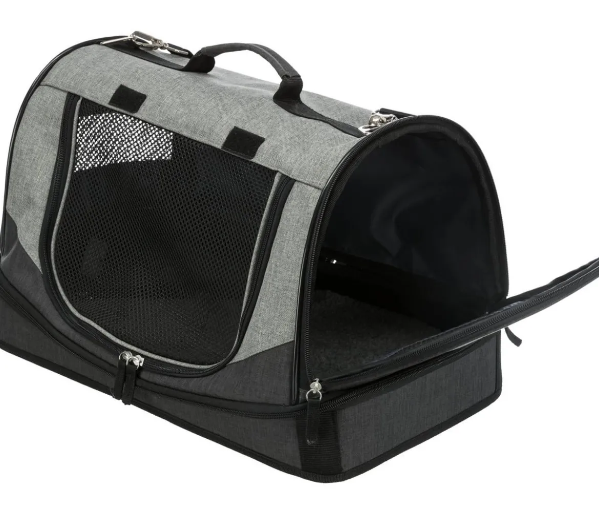 Trixie Transporttasche Holly, schwarz/grau, ca. B50/H30/T30 cm