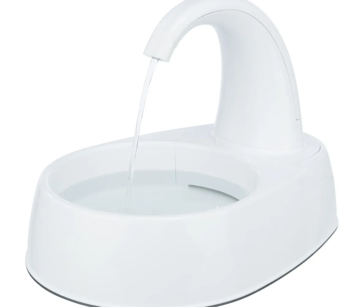 Trixie Trinkbrunnen Curved Stream, weiß, 2,5 l