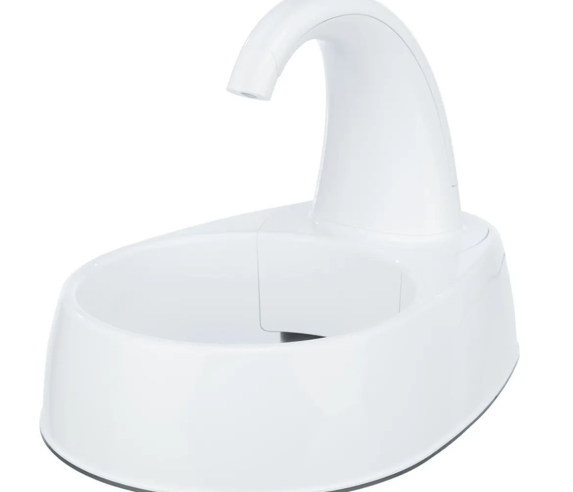 Trixie Trinkbrunnen Curved Stream, weiß, 2,5 l