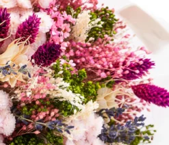 Trockenblumenbouquet Fantasy, lila
