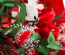 Trockenblumenbouquet Primavera, rot
