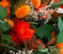 Trockenblumenbouquet Primavera, orange