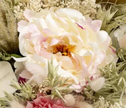 Trockenblumenbouquet Seidenglanz Peony