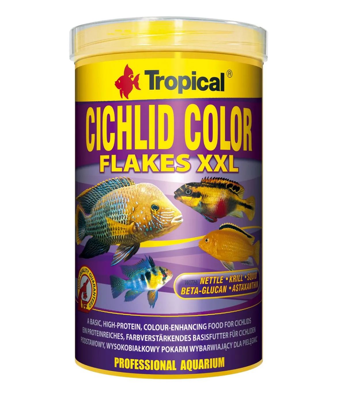 Tropical® Fischfutter Cichlid Color Flakes XXL