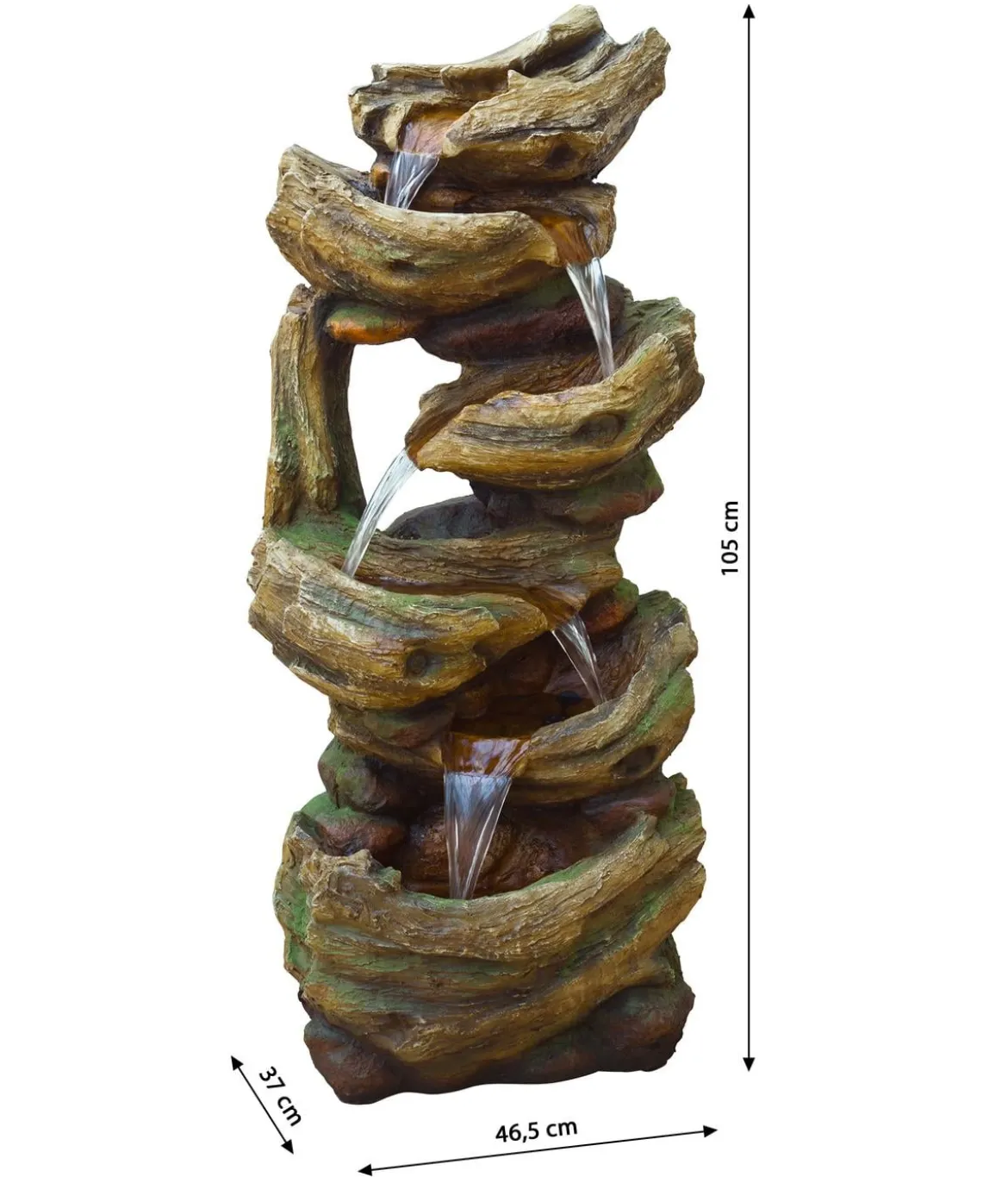 Ubbink Acqua Arte Polyresin-Gartenbrunnen Trabia, ca. H105 cm