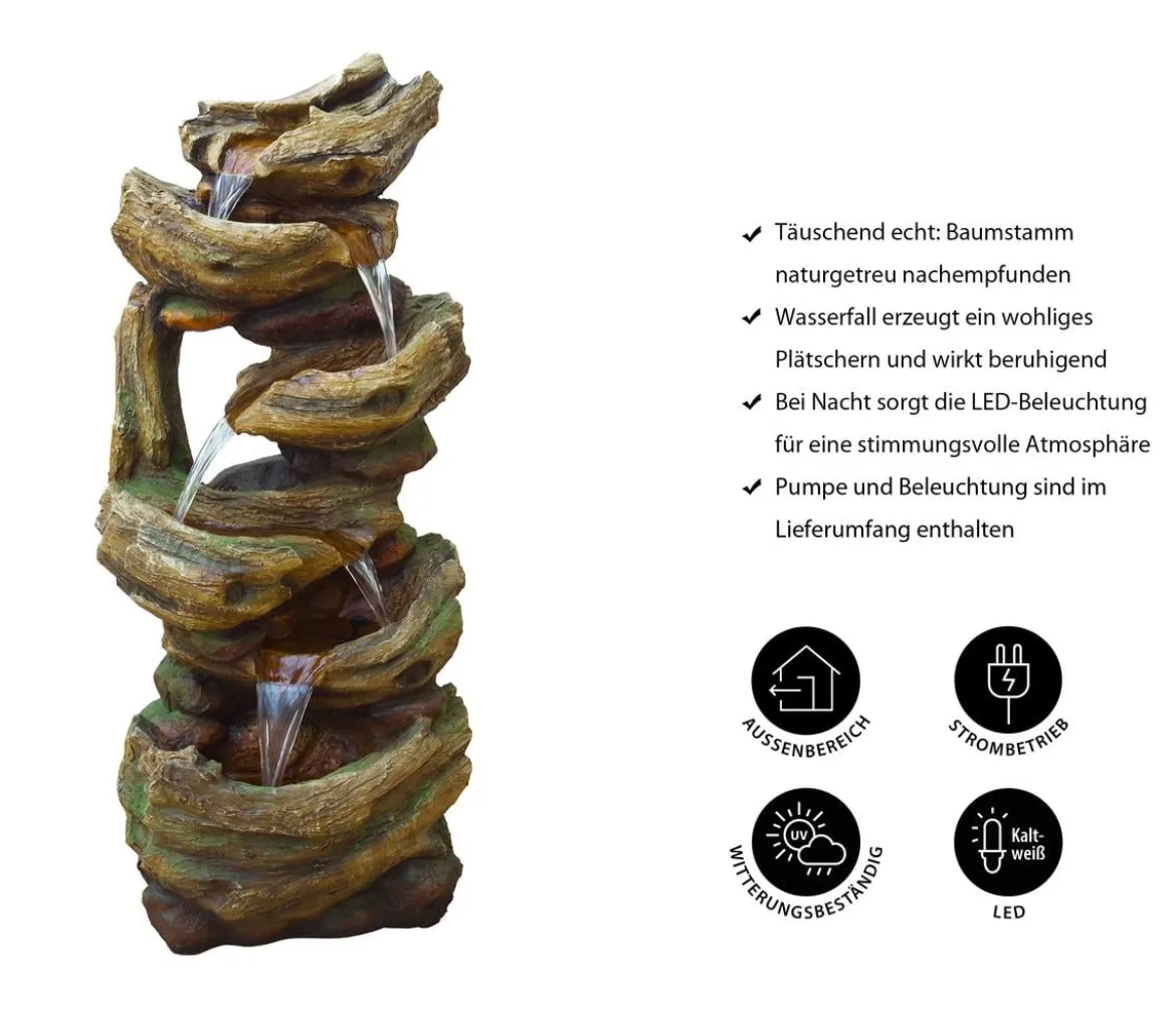 Ubbink Acqua Arte Polyresin-Gartenbrunnen Trabia, ca. H105 cm