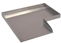 Ubbink Edelstahl-Bachlauf Wolga Ecke rechts, ca. B48/H4/T48 cm