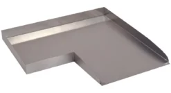 Ubbink Edelstahl-Bachlauf Wolga Ecke links, ca. B48/H4/T48 cm