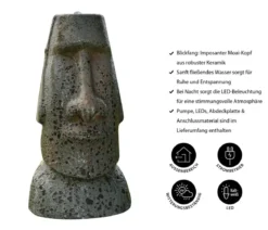 Ubbink Keramik-Gartenbrunnen Orito, ca. B36/H65/T31cm