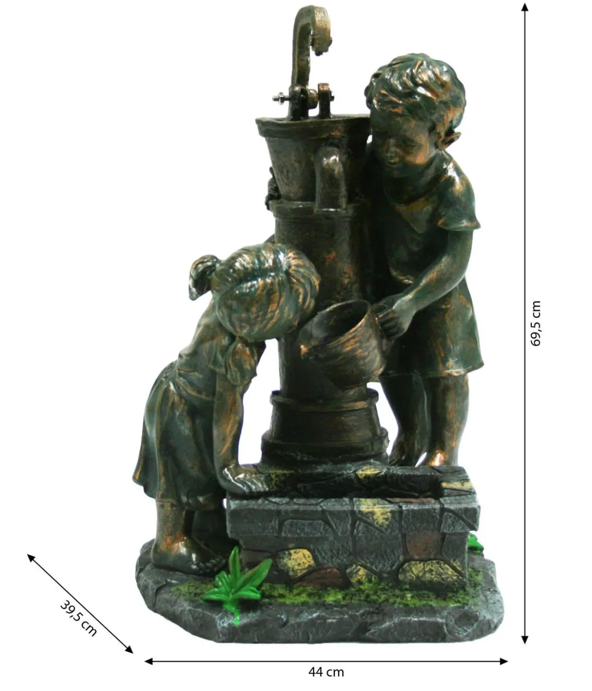 Ubbink Polyresin-Gartenbrunnen Atlanta, ca. B44/H69,5/T39,5 cm