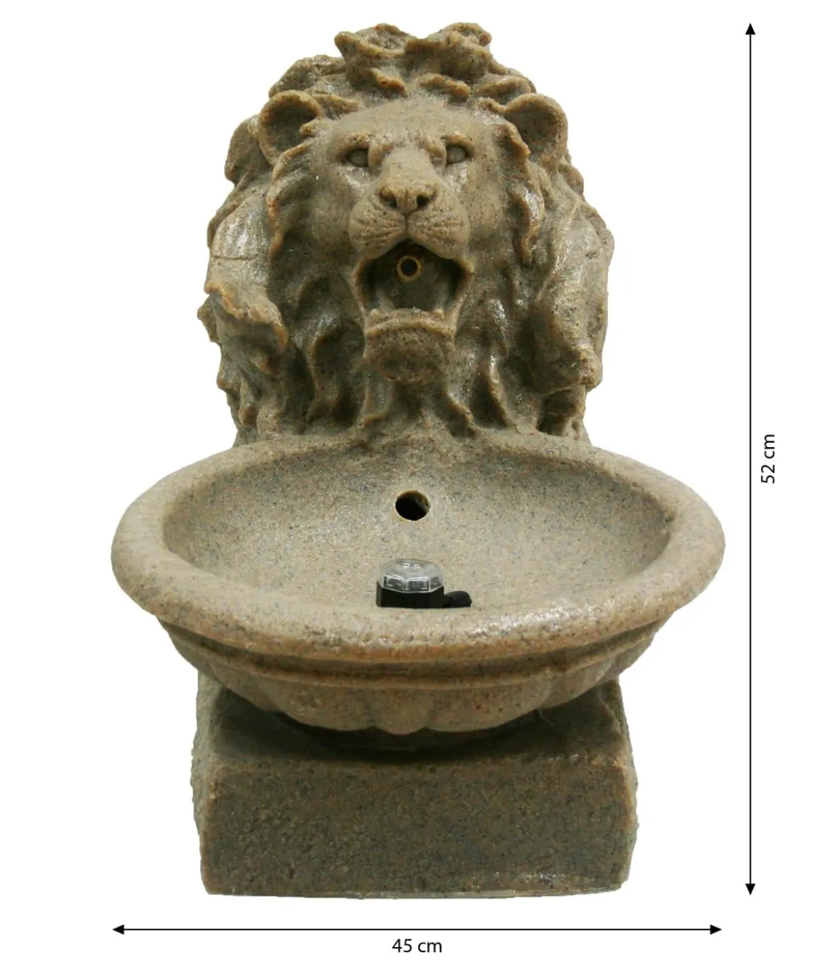 Ubbink Polyresin-Gartenbrunnen Basel, 38 x 45 x 52 cm