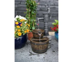 Ubbink Polyresin-Gartenbrunnen-Set Las Vegas, 42 x 36,5 x 80,5 cm