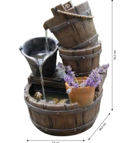 Ubbink Polyresin-Gartenbrunnen Halifax, ca. B34/H56,5/T38,5 cm