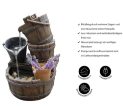 Ubbink Polyresin-Gartenbrunnen Halifax, ca. B34/H56,5/T38,5 cm