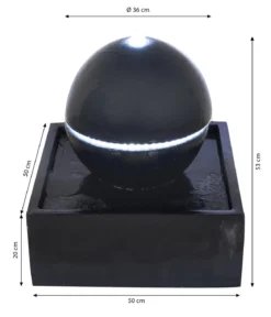 Ubbink Polyresin-Gartenbrunnen Acqua Arte Tripoli, ca. H53 cm