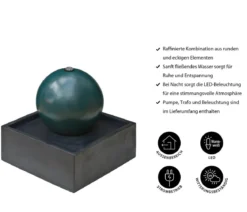 Ubbink Polyresin-Gartenbrunnen Acqua Arte Steni, ca. H53 cm