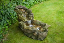 Ubbink Polyresin-Gartenbrunnen Wasserfall Aspen, ca. B50/H50/T105 cm