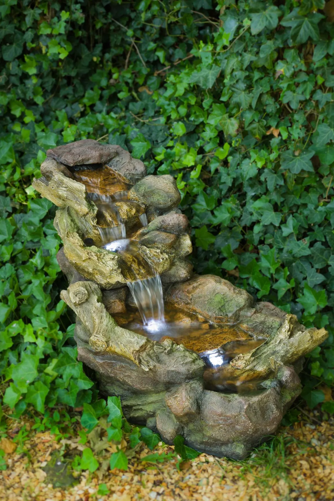 Ubbink Polyresin-Gartenbrunnen Wasserfall Aspen, ca. B50/H50/T105 cm