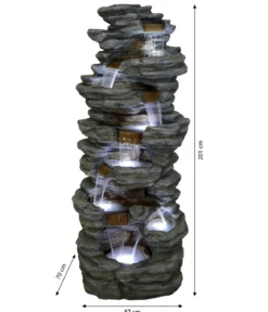 Ubbink Polyresin-Gartenbrunnen Acqua Arte Corte, ca. H201 cm