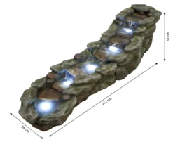 Ubbink Polyresin-Gartenbrunnen Acqua Arte Brembo, ca. H51 cm