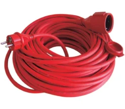 UNITEC Verlängerungskabel, rot, 25 m