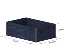 Upyard Holz-Hochbeet GardenBox I-Box, ca. B120/H40/T80 cm