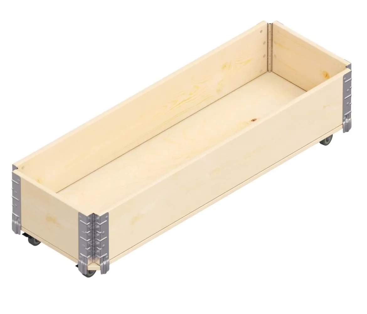 Upyard Holz-Kräuterkasten HerbsBox mit Rollen, ca. B120/H20/T40 cm