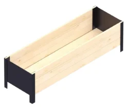 Upyard Holz-Pflanzkasten ModernBox, ca. B118/H32/T36 cm
