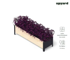 Upyard Holz-Pflanzkasten ModernBox, ca. B118/H32/T36 cm