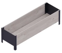 Upyard Holz-Pflanzkasten ModernBox, ca. B118/H32/T36 cm