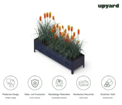 Upyard Holz-Pflanzkasten ModernBox, ca. B118/H32/T36 cm