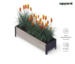 Upyard Holz-Pflanzkasten ModernBox, ca. B118/H32/T36 cm