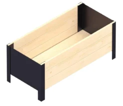 Upyard Holz-Pflanzkasten ModernBox, ca. B78/H32/T36 cm