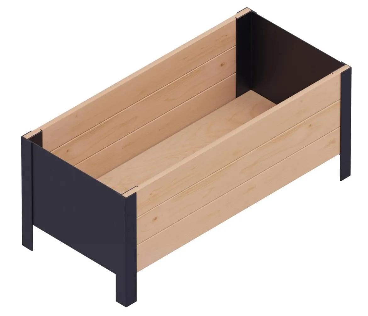 Upyard Holz-Pflanzkasten ModernBox, ca. B78/H32/T36 cm