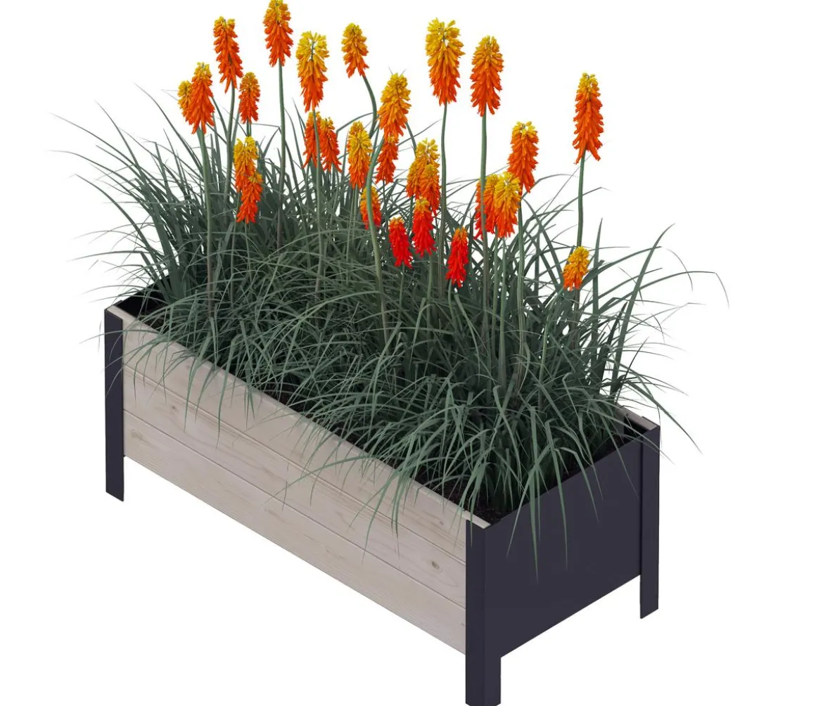 Upyard Holz-Pflanzkasten ModernBox, ca. B78/H32/T36 cm