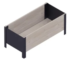 Upyard Holz-Pflanzkasten ModernBox, ca. B78/H32/T36 cm