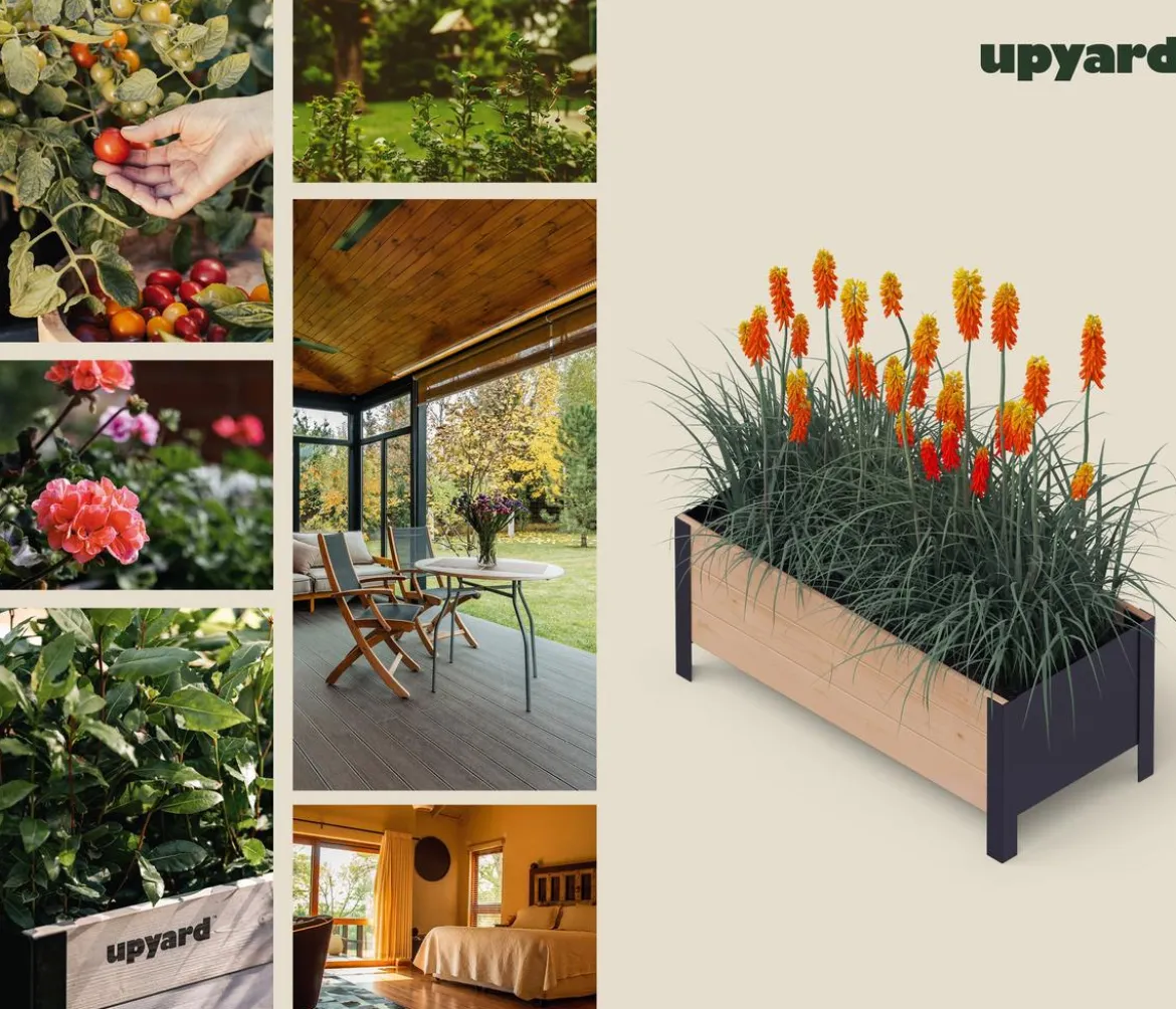 Upyard Holz-Pflanzkasten ModernBox, ca. B78/H32/T36 cm