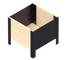 Upyard Holz-Pflanzkasten ModernBox, ca. B36/H32/T36 cm