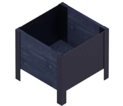 Upyard Holz-Pflanzkasten ModernBox, ca. B36/H32/T36 cm