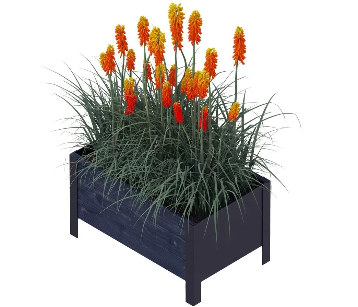 Upyard Holz-Pflanzkasten ModernBox, ca. B58/H32/T36 cm