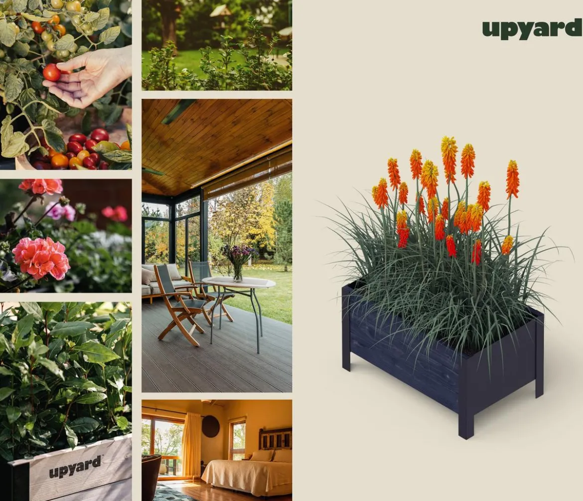 Upyard Holz-Pflanzkasten ModernBox, ca. B58/H32/T36 cm