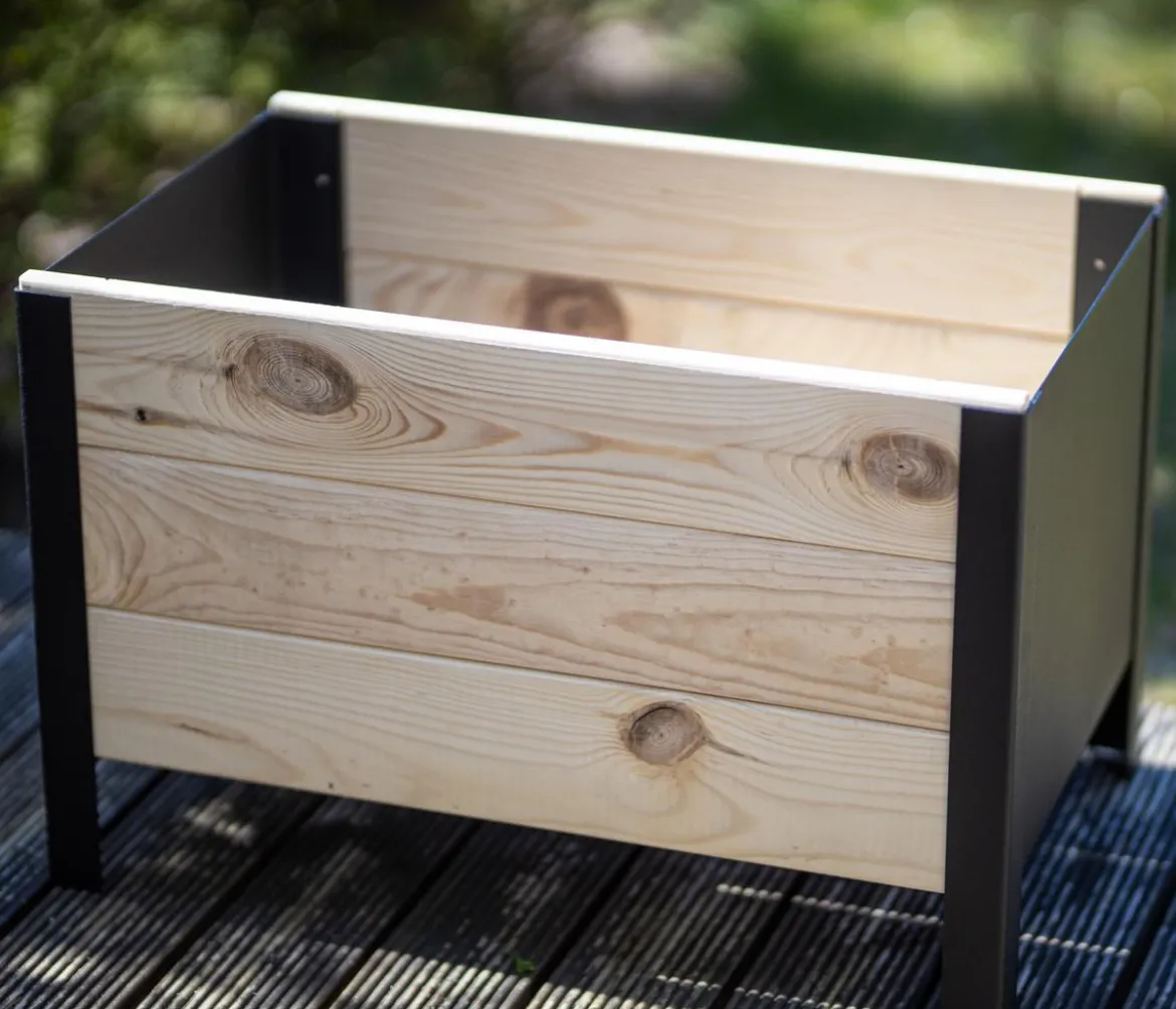 Upyard Holz-Pflanzkasten ModernBox, ca. B58/H32/T36 cm