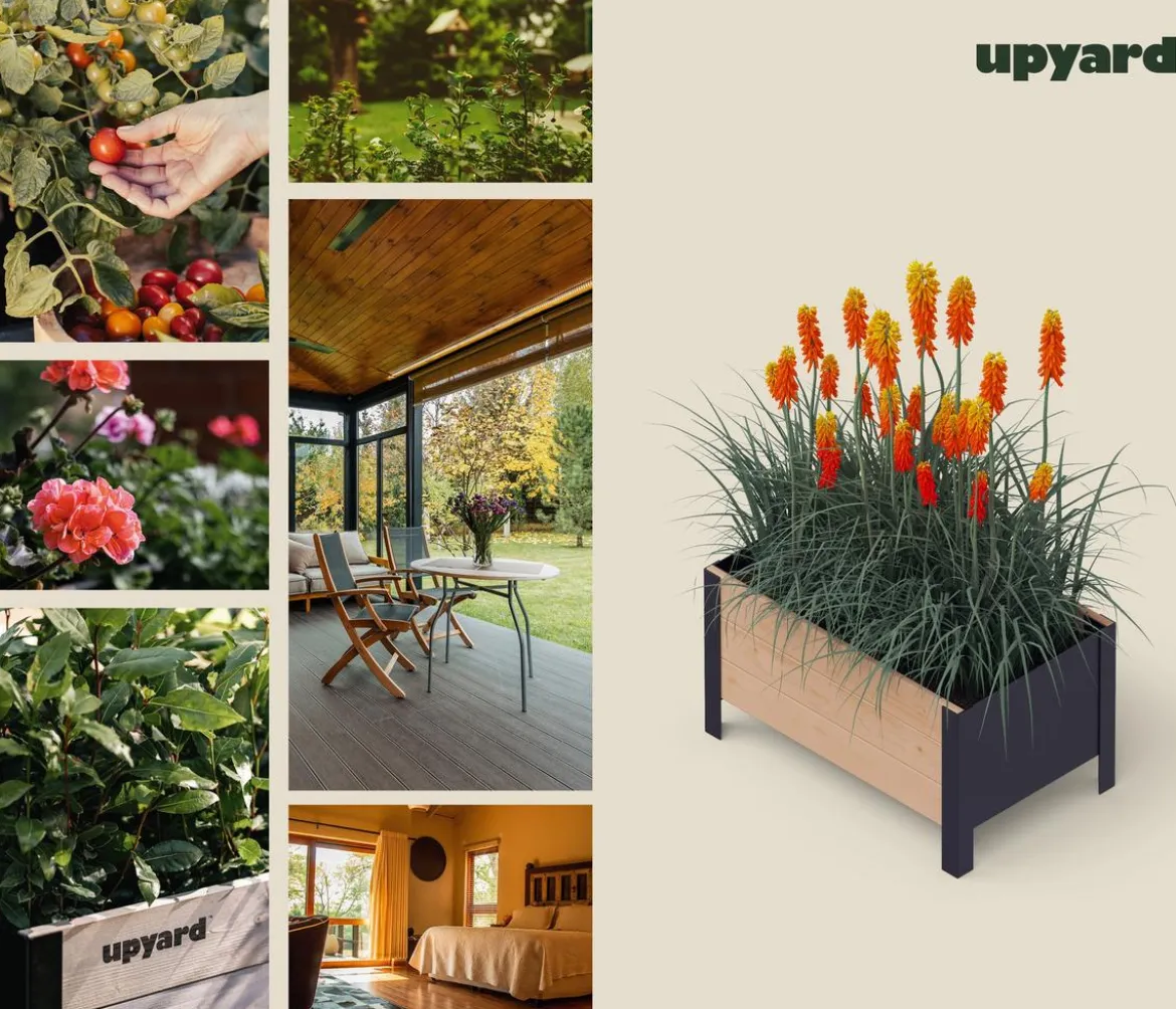 Upyard Holz-Pflanzkasten ModernBox, ca. B58/H32/T36 cm