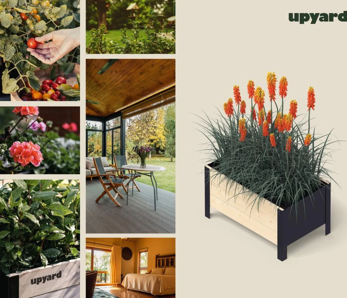 Upyard Holz-Pflanzkasten ModernBox, ca. B58/H32/T36 cm