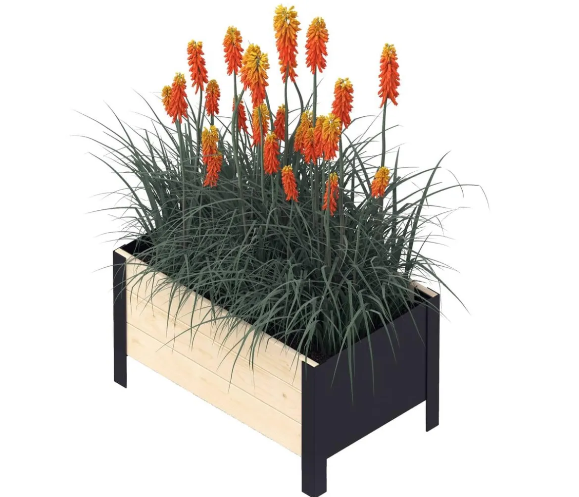 Upyard Holz-Pflanzkasten ModernBox, ca. B58/H32/T36 cm