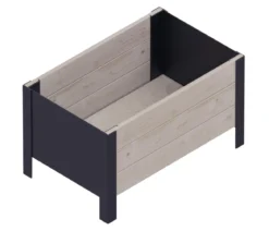 Upyard Holz-Pflanzkasten ModernBox, ca. B58/H32/T36 cm