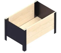 Upyard Holz-Pflanzkasten ModernBox, ca. B58/H32/T36 cm