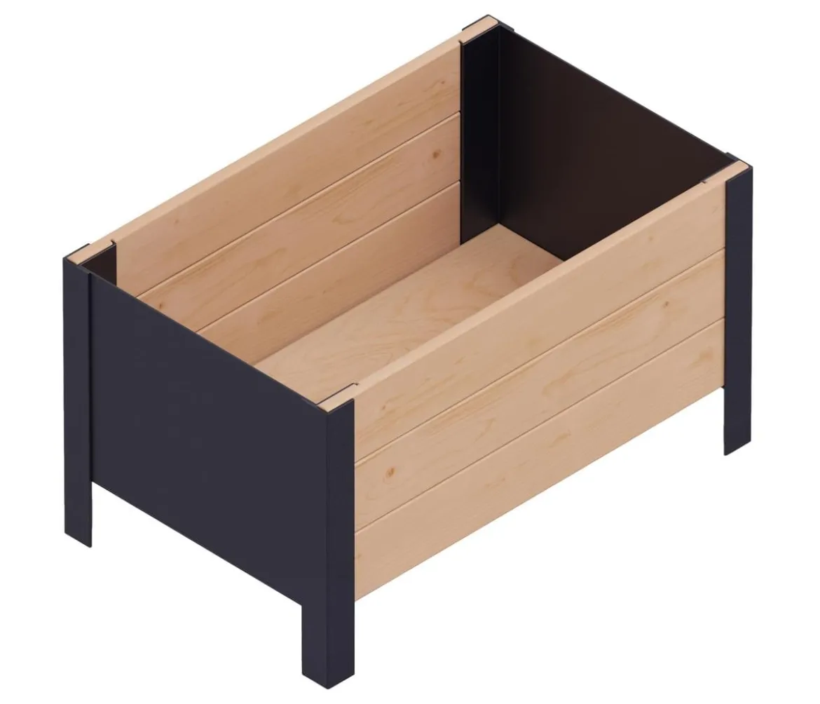 Upyard Holz-Pflanzkasten ModernBox, ca. B58/H32/T36 cm